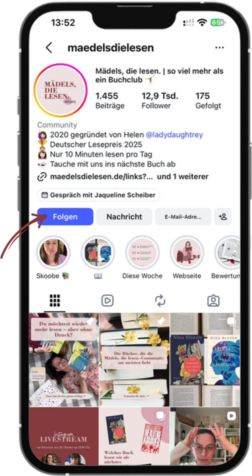 Instagram-Profil-Mockup Startseite 28.10.2026